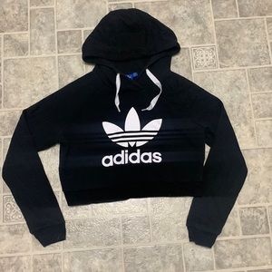 Small adidas crop hoodie
